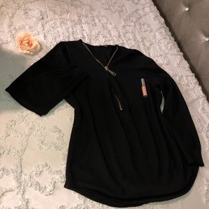 Black long sleeve top
